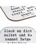 Mr. & Mrs. Panda Untersetzer Spruch Selbstvertrauen stärken mit ... in Weiß