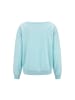 IZIA Women Sweatshirt in Aqua