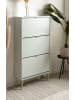 Furn.Design Schuhschrank Pastellgrün 70 x 125 cm, Schuhkipper mit 3 Klappen