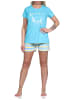 NORMANN Shorty kurzarm Pyjama und - 73806 in hellblau