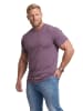 Men Plus Kurzarm T-Shirt in pflaume