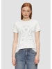 QS T-Shirt in 01D0_weiß