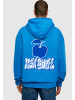 Mister Tee Mister Tee Big Apple NYC Ultra Heavy Cotton Box Hoody in cobalt blue