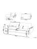 Beliani 3-tlg 3-Sitzer Sofa EINA in Schwarz/Kupfer