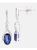 Diamant L'éternel Ohrringe aus 375 Weißgold mit 1.03 Karat Diamant mit Saphir
