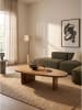 KADIMA DESIGN Couchtisch oval, Massivholz, mit Klarlack versiegelt in Mango
