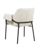 Beliani Sessel ARLA in Weiß/Schwarz - (W) 62 x (H) 82 x (L) 63 cm