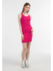 myMo Damen Minikleid Aus Rippstrick in Pink