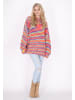 IZIA Damen Pullover in Pink Mehrfarbig