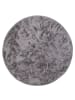 Pergamon Fellteppich Plush Rund in grau