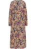 Usha Damen Maxikleid Mit Blumenprint in Grün Mehrfarbig