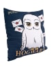 United Labels Harry Potter Kissen - Hedwig 30x30 cm in blau/weiß