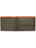 MYWALIT Geldbörse RFID Schutz Leder 12 cm tan/olive