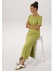 Aniston CASUAL Maxikleid in moosgrün