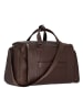 Piquadro Carl Reisetasche Leder 51 cm Laptopfach in dark brown