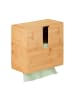 relaxdays Papierhandtuchspender in Natur - (B)27 x (H)26 x (T)13 cm