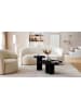 home24 Massiver Couchtisch BESARE in Akazie Schwarz