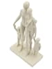 Mauro Ferretti Statuette aus cremefarbenem Kunstharz, 16 x 8 x 30,5 cm