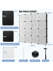 COSTWAY Kleiderschrank mit 16 Würfeln in Schwarz