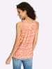 Heine Shirttop in apricot-orange-bedruckt