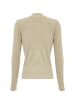 paino Damen Strickpullover in Beige Melange