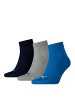 Puma Socken 3er Pack in Blau/Grau