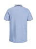 Jack & Jones Polo Shirt JJEPAULOS Sommer Hemd Kragen Pique Cotton in Hellblau