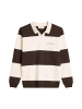 Marc O'Polo DENIM Polo-Sweatshirt relaxed in Dark Brown