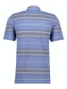 Ragman Softknit-Poloshirt gestreift in Blau