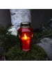 MARELIDA 10er Set LED Grablichter Grabkerze 1000h Leuchtdauer in rot - H: 15,5cm