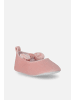 Coccodrillo Baby-Samt-Ballerinas in rosa