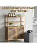 HOMCOM Wäscheschrank in Eiche 80L x 30B x 118H cm