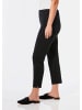 GOLDNER Stretchhose mit Seitenschlitzen in schwarz