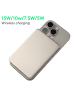 Platyne Kabellose Powerbank 10.000 mAh in Silber