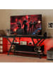 COSTWAY TV-Schrank mit RGB LED 140 x 40 x 54 cm in Schwarz