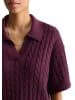 Marc O'Polo DENIM Strickpolo oversized in Mahagony Jam