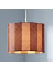 home24 home24 Pendelleuchte aus Eisen und Textil 1-flammig im modernen Stil in Rot