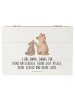 Mr. & Mrs. Panda Erinnerungsbox Bär Kind mit Spruch in Weiß