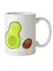 Mr. & Mrs. Panda Kindertasse Avocado Kern rollt ohne Spruch in Weiß