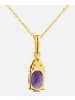 Diamant L'éternel Kette mit Anhänger, mit Amethyst, 375 Gelbgold