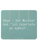 Mr. & Mrs. Panda Mauspad Spruch Papa Meister mit Spruch in Meeresbrise