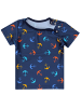 Aquarti Baby Jungen Bade-Set Zweiteiliger Badeanzug T-Shirt Hose in blau/orange
