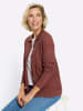 Sieh an! Strickjacke in rotbraun