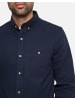 Threadbare Langarmhemd 2 Pocket Guthrie in Navy
