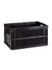 relaxdays 2x Transportbox in Schwarz - 60 l