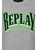 Replay Sweatshirt Muline' Cotton Fleece in grau