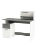 CALICOSY Schreibtisch mit Tür PLATON in Mattweiß - (W) 121,5  x (H) 109  x (L) 55 cm