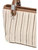 Usha Women Eco-Leather Zip-Up Handbag in Offwhite