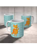 Mr. & Mrs. Panda Kindertasse Fuchs Lord ohne Spruch in Türkis Pastell