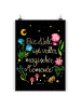 Mr. & Mrs. Panda Bild Magische Welt mit Spruch in Bunt